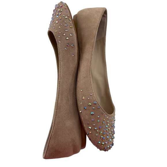 Steve Madden Womens Rhinestone Embellished Ballet Flats Size 8 - Picture 7 of 8